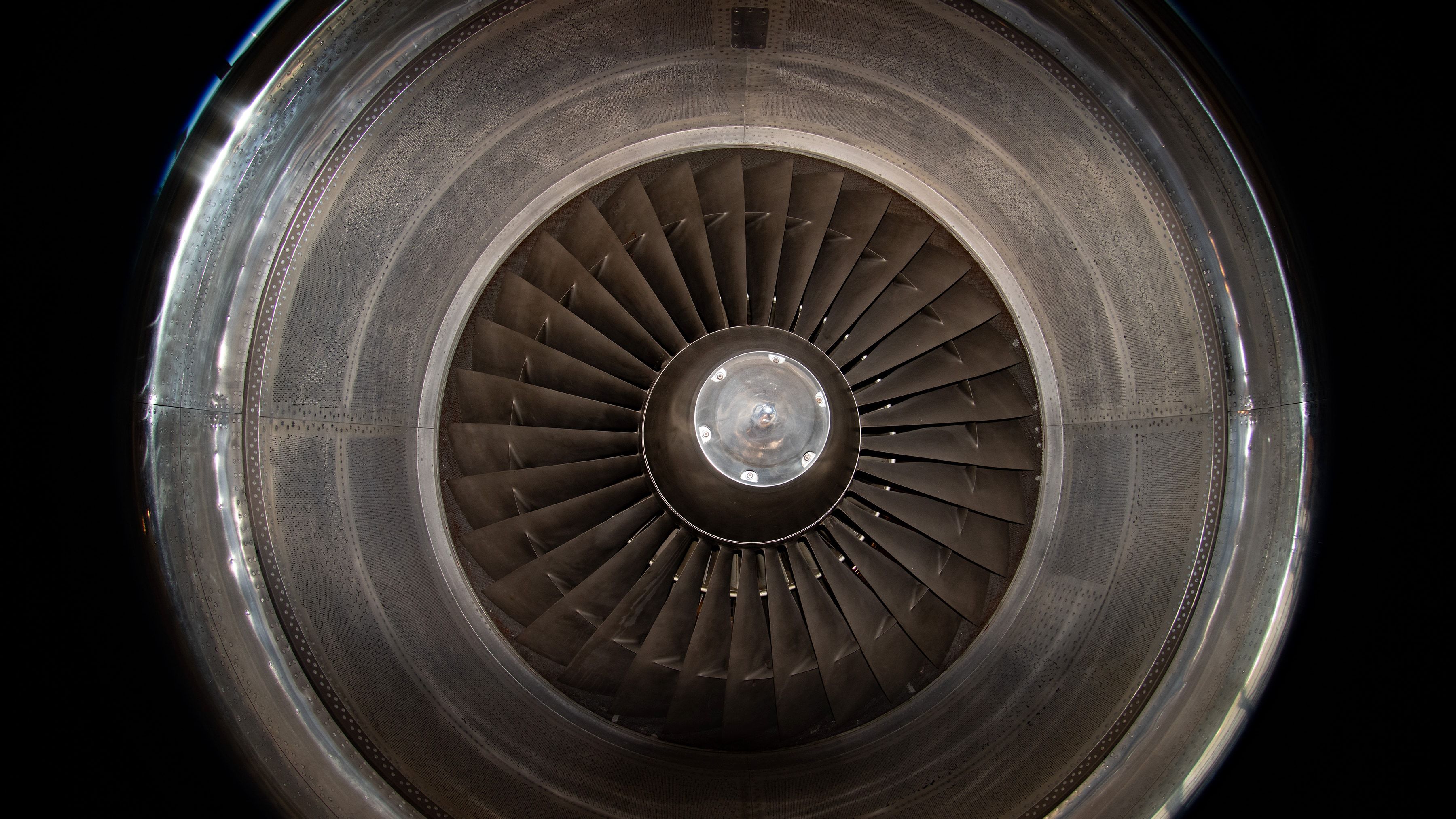 Turbina de un motor aeronáutico